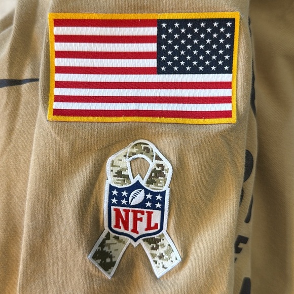 Nike Dri-Fit Men’s XL Cleveland Browns Salute To Service U.S. Patch Long Sleeve - Picture 8 of 9